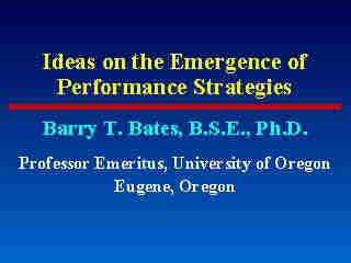Ideas on the Emergence of Performance Strategies