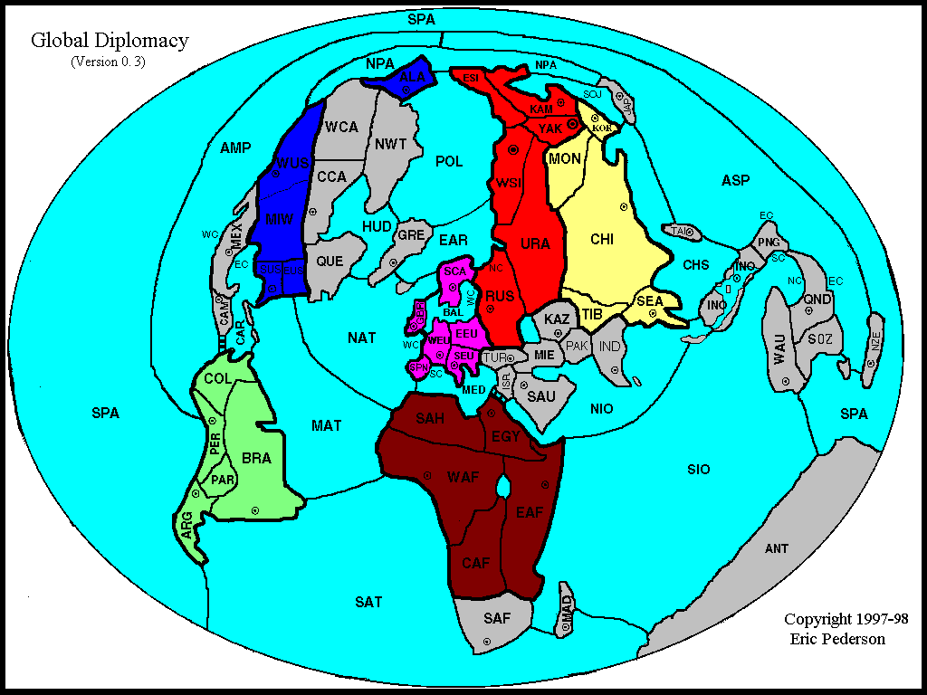 Diplomacy Game Map