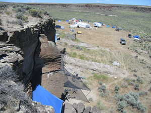 2006 Field School Camp at Desert Field Rockshelters