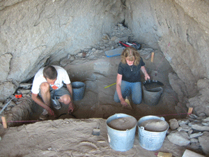 Cave 3 Excavations at Desert Field Rocksheleters