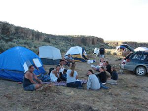 Relaxing at Field School 2006