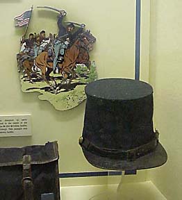 Tall billed hat of the Mexican War era