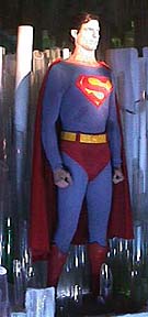 [Christopher Reeve as Superman in his crystal palace]
