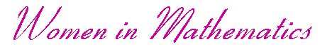 Women In Mathematics