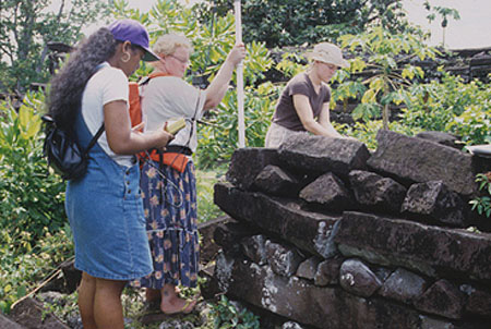 Mapping data points at Nan Madol site