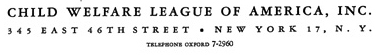 Source: Child Welfare League of America Papers, Social Welfare History Archives, University of Minnesota