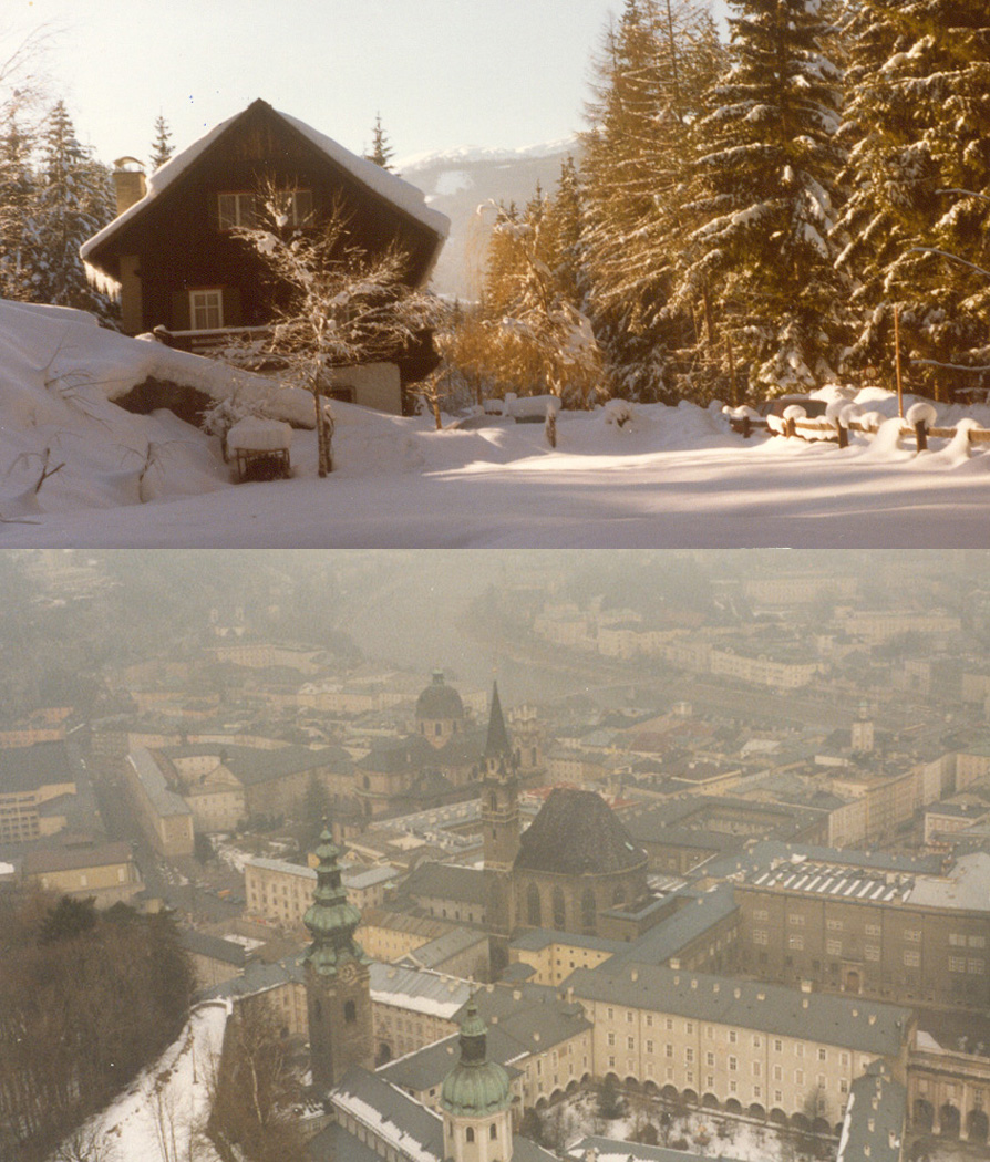 Austrian chalet/Salzburg Skyline