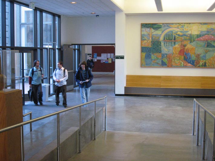Lawrence lobby ramp