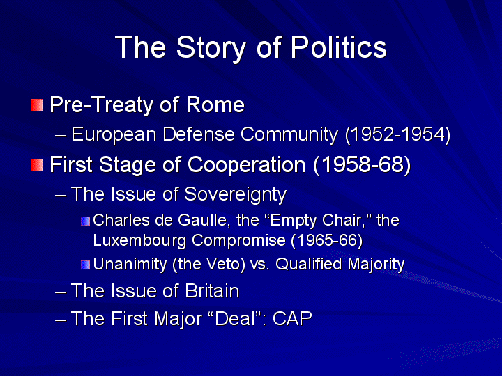 PowerPoint Presentation - Political History Of European Integration