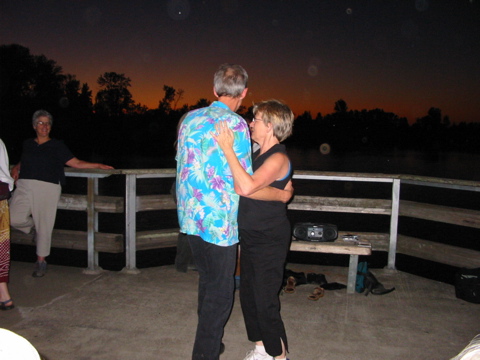 By 8:32 lots of Zydeco dancers had arrived, including Scott and Susan