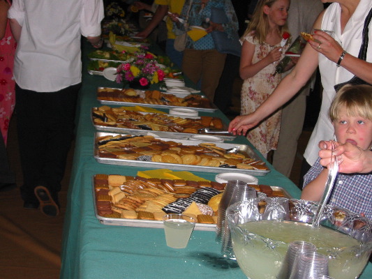 the refreshment table