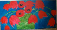 sold, Tulpen in gruener vase small