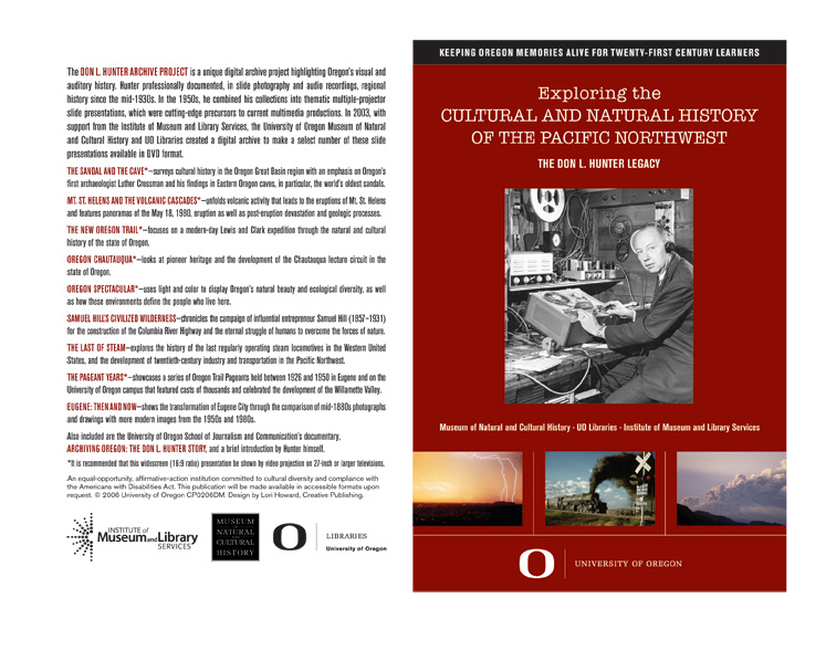 Archive DVD packaging insert design page 1